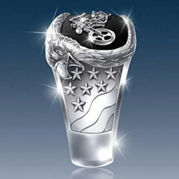 Men's Motorcycle Ring - Picture 3 of 3